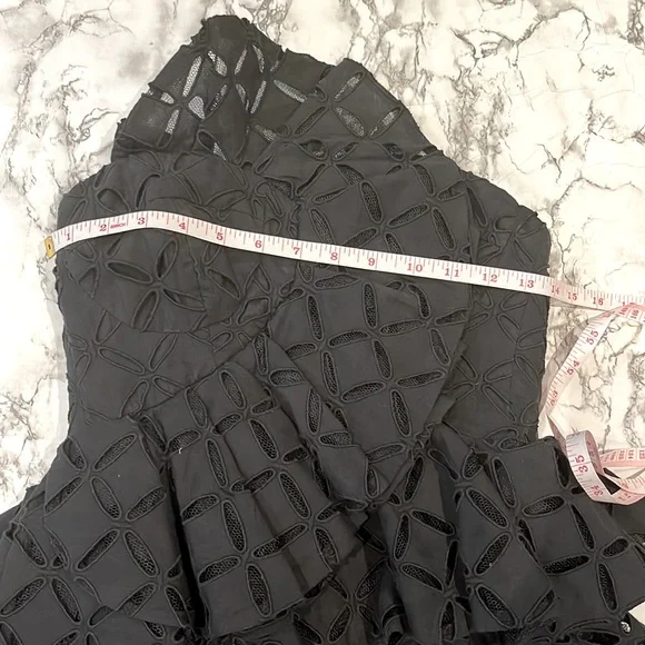 Thurley “Dark Arts” Tiered Midi Dress in Black - Picture 7 of 11